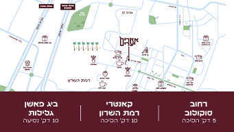 מפת אזורים יערים